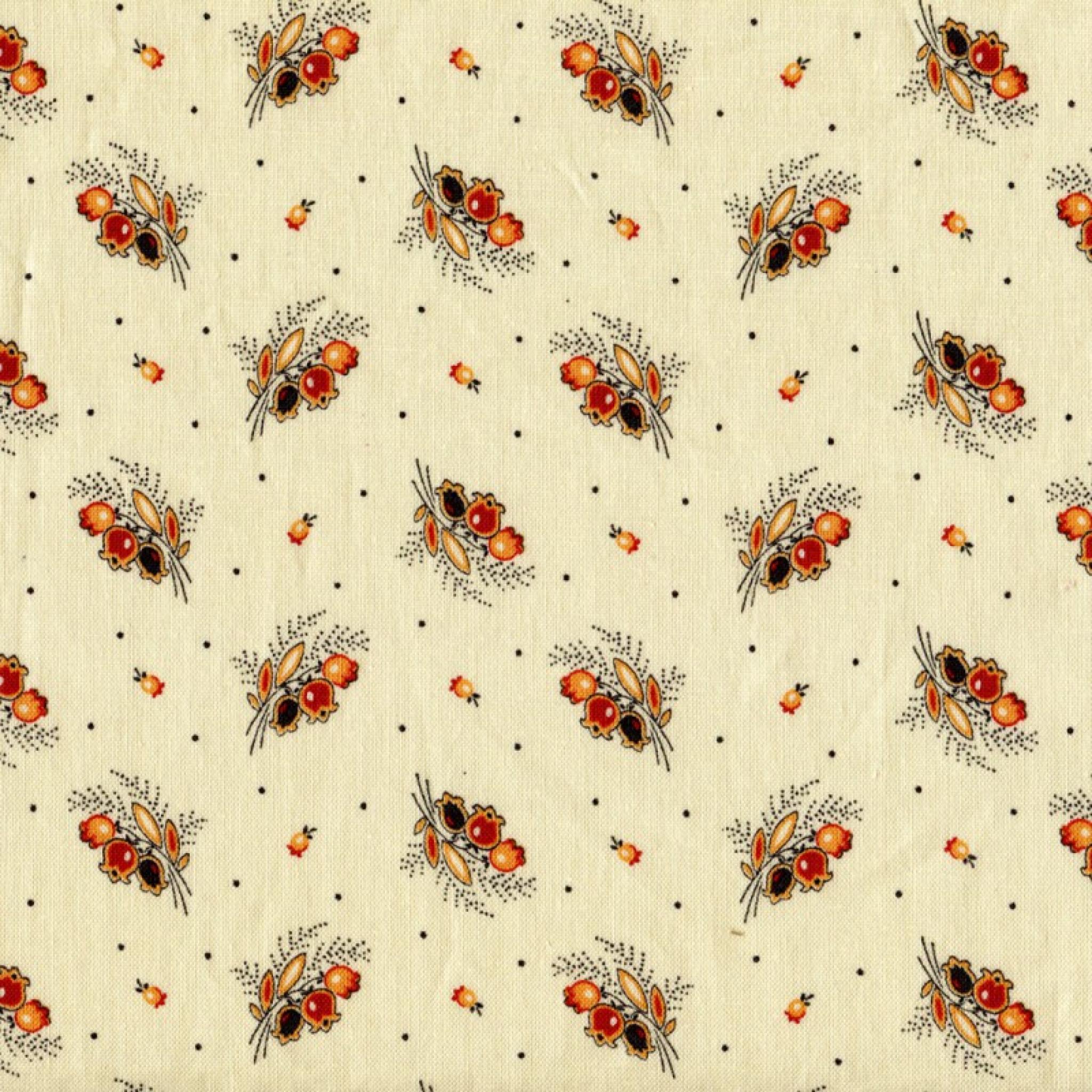 Dutch Heritage-1014-Orange Flowers | The Running Chicken